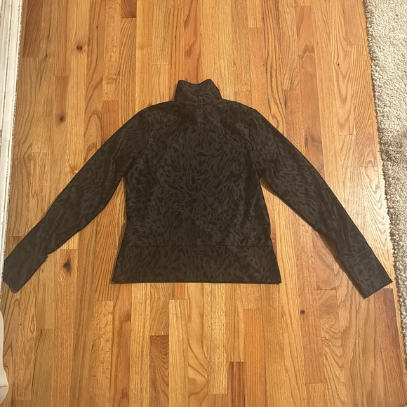 Calia Mock Neck Long Sleeve Leopard Shirt - Picture 4 of 5